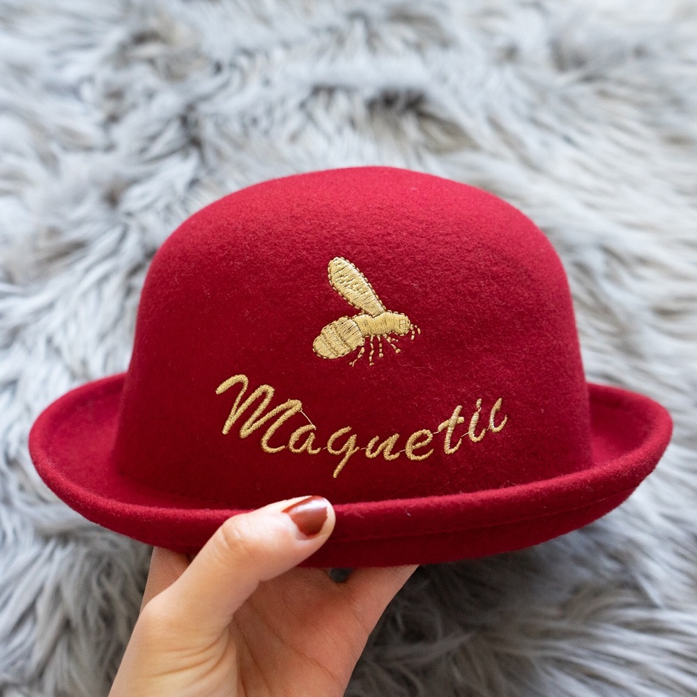 The Green Party Red 100% Wool Hat